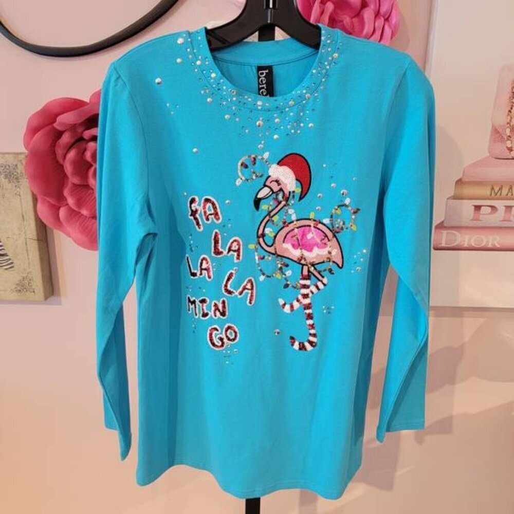 NEW Berek Fa La La La Mingo Long Sleeve Tee